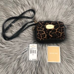 Michael Kors cheetah crossbody purse